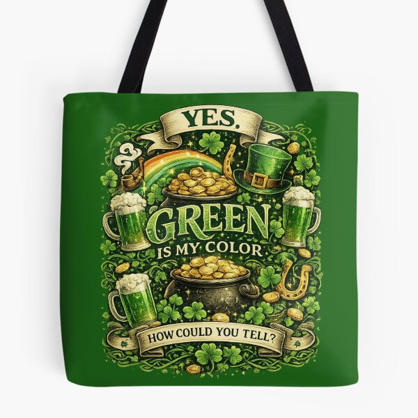 Item preview, Yes Green Is My Color – St. Patrick’s Day Festive Shirt designed and sold by BB Design Garage.