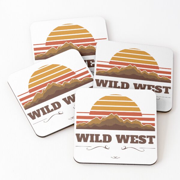 Item preview, Wild West Vintage Sunset Mountain T-Shirt | Retro Western Cowboy Landscape Design designed and sold by Vintage-Art86.