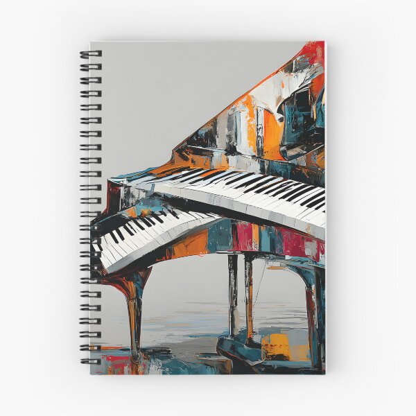 Item preview, Futuristic Grand Piano Reverie - Surreal Color Waves Flowing Through Music and Modern Imagination designed and sold by OlfactoART Studio.