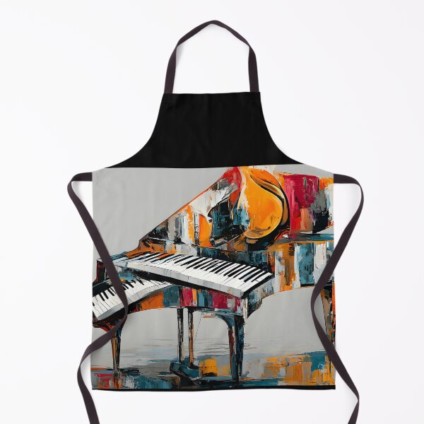 Item preview, Futuristic Grand Piano Reverie - Surreal Color Waves Flowing Through Music and Modern Imagination designed and sold by OlfactoART Studio.