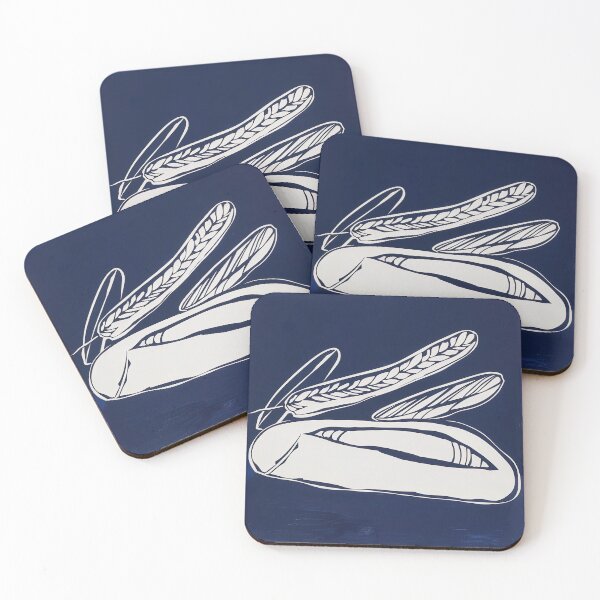 Item preview, Bread - Blue Abstract Art designed and sold by shadow-bloom.