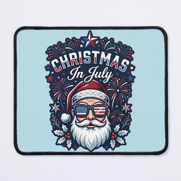 Item preview, Patriotic Christmas in July Santa Sunglasses Summer designed and sold by GIMO17.