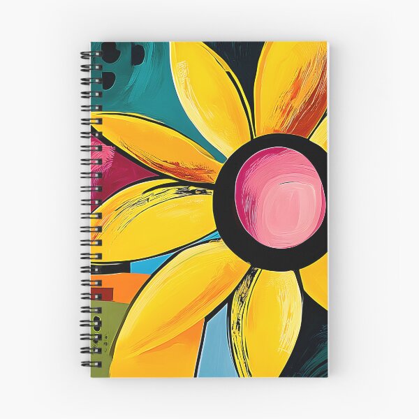 Item preview, Sunflower in a Vortex of Color - Bold Geometric Petals and Vibrant Abstract Energy Unleashed designed and sold by OlfactoART Studio.