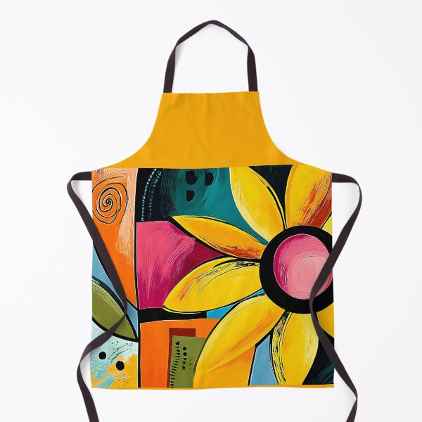 Item preview, Sunflower in a Vortex of Color - Bold Geometric Petals and Vibrant Abstract Energy Unleashed designed and sold by OlfactoART Studio.