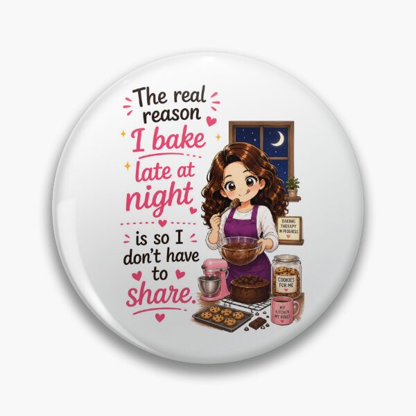 Item preview, Bake Late at Night So I Don't Have to Share designed and sold by thecookiegallery.