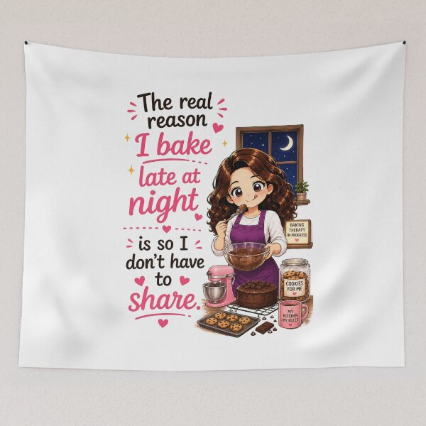 Item preview, Bake Late at Night So I Don't Have to Share designed and sold by thecookiegallery.