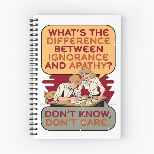 Item preview, What's The Difference Between Ignorance And Apathy - Funny Vintage Retro Sarcastic Sticker designed and sold by traciwithani.