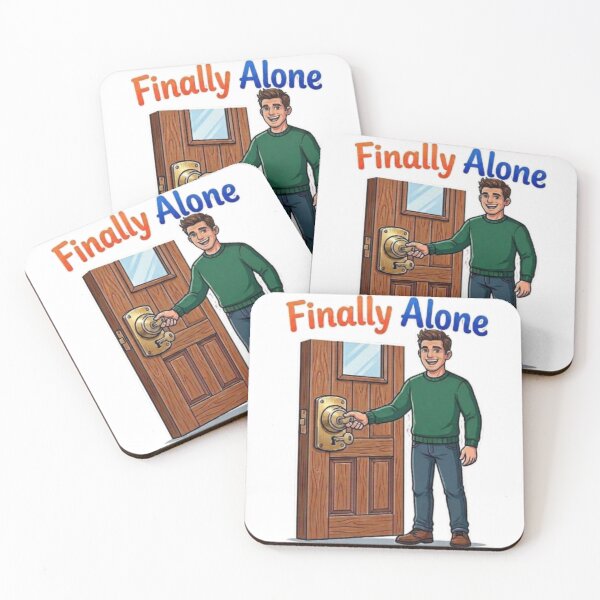 Item preview, Finally Alone: Relatable Introvert Humor Design designed and sold by Northern Glow Art.