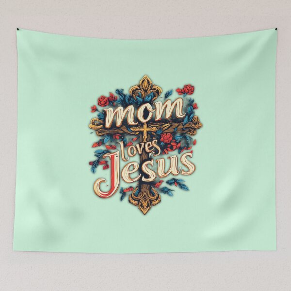 Item preview, Mom loves Jesus designed and sold by Jsw-speedartja.