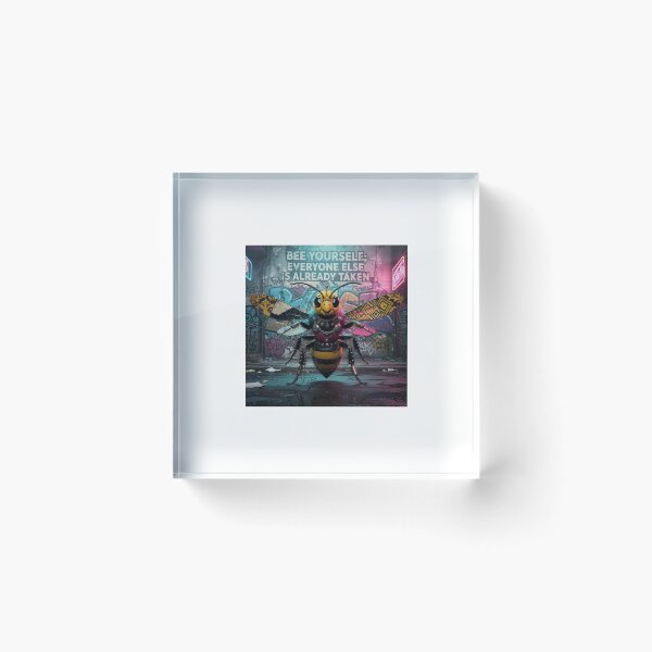 Item preview, Oscar Wilde Inspired Cool Cyberpunk Bumble Bee | Bee Yourself Everyone Else Is Already Taken designed and sold by Donsean22.