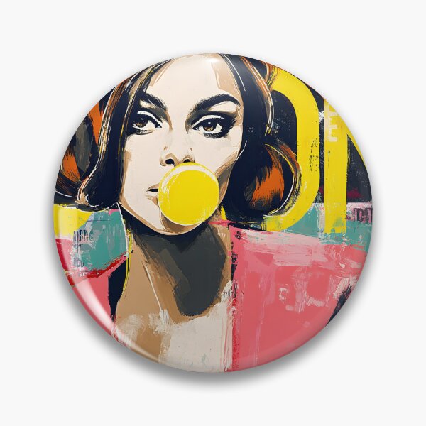 Item preview, Pop Art Confidence Unleashed - Stylish Woman with Bubblegum Attitude and Retro Urban Color designed and sold by OlfactoART Studio.
