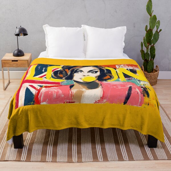 Item preview, Pop Art Confidence Unleashed - Stylish Woman with Bubblegum Attitude and Retro Urban Color designed and sold by OlfactoART Studio.