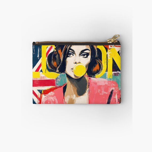 Item preview, Pop Art Confidence Unleashed - Stylish Woman with Bubblegum Attitude and Retro Urban Color designed and sold by OlfactoART Studio.