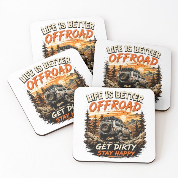 Item preview, Dirt Tracks & Campfire Nights – 4x4 Off-Road Adventure Gift designed and sold by Holiday-Hunter.