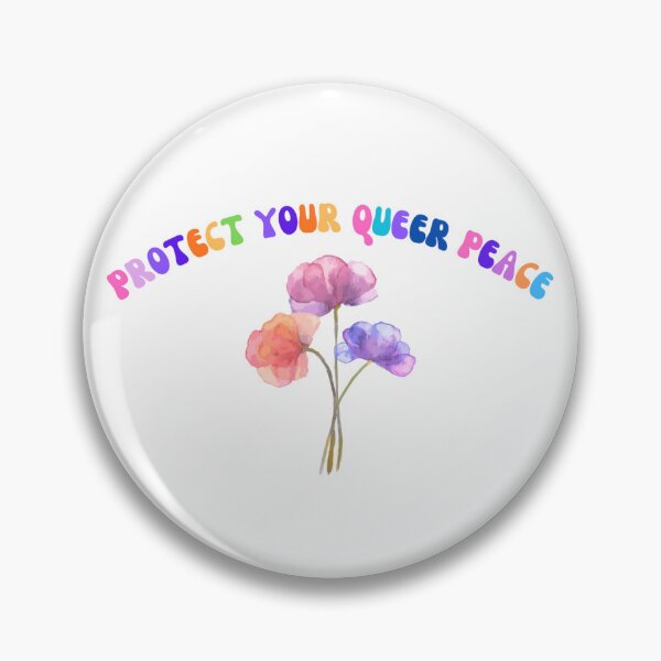 Item preview, Protect Your Queer Peace Retro Mental Health Pride Sticker designed and sold by 22k Lab Studio.