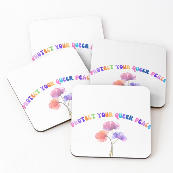 Item preview, Protect Your Queer Peace Retro Mental Health Pride Sticker designed and sold by 22kcashlab.
