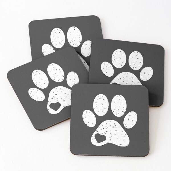 Item preview, White Paw Print Heart designed and sold by Corvoria.
