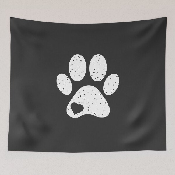 Item preview, White Paw Print Heart designed and sold by Corvoria.