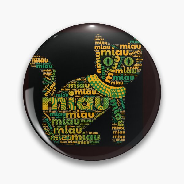 Item preview, Lettered cat with "meow" in yellow and green colors designed and sold by ParadoxParadox.