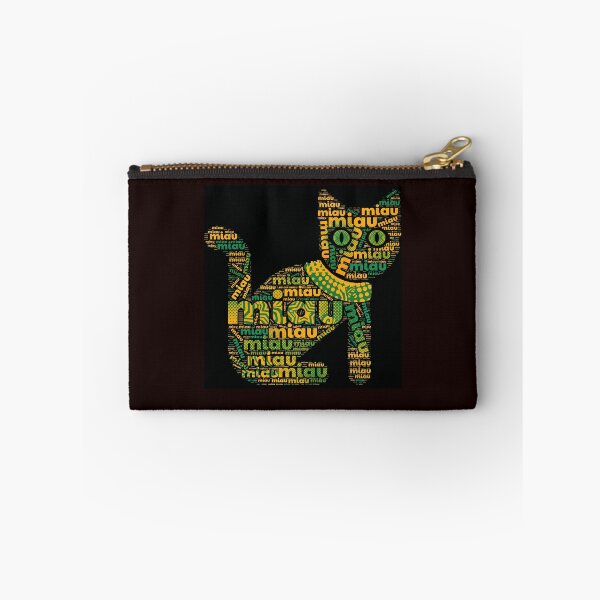 Item preview, Lettered cat with "meow" in yellow and green colors designed and sold by ParadoxParadox.