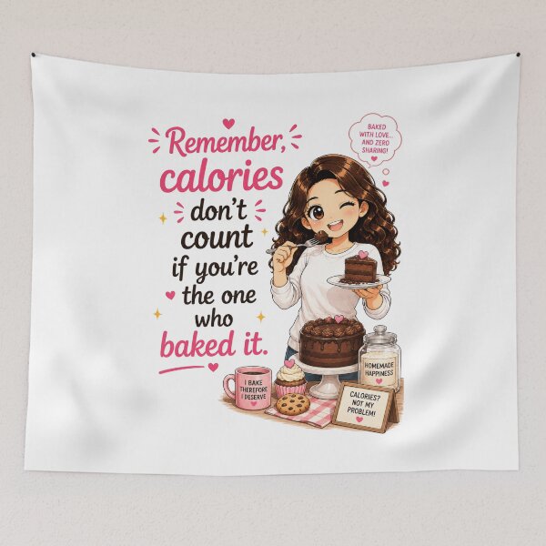 Item preview, Calories Don't Count If You're the One Who Baked It designed and sold by thecookiegallery.