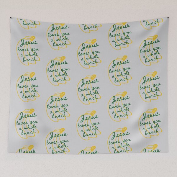 Item preview, Vintage Jesus Loves You a Whole Bunch, Bananas About You, Gods Love, Child of God, Christian Faith designed and sold by Forevermore.