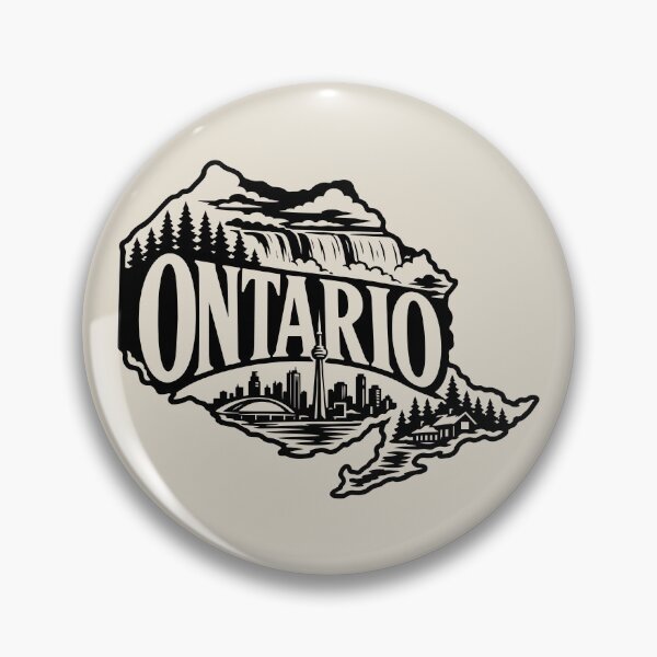 Item preview, Ontario Canada Skyline and Niagara Falls Canadian Silhouette designed and sold by meganohm.