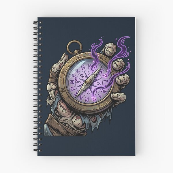 Item preview, Cursed Navigator - Skull Hand and Glowing Ancient Compass Tattoo designed and sold by PerfectTerrible.