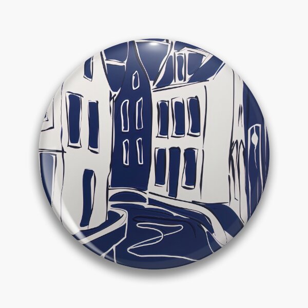 Item preview, Breda, Netherlands - Blue Abstract Art designed and sold by shadow-bloom.
