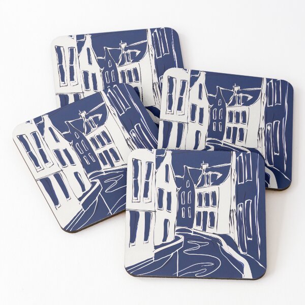 Item preview, Breda, Netherlands - Blue Abstract Art designed and sold by shadow-bloom.