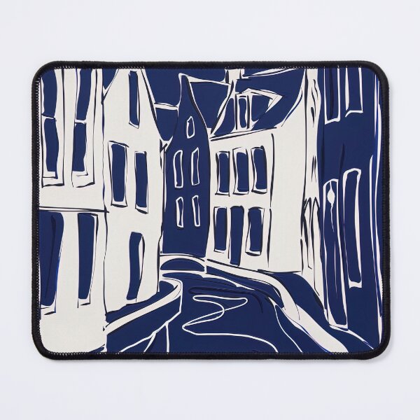 Item preview, Breda, Netherlands - Blue Abstract Art designed and sold by shadow-bloom.