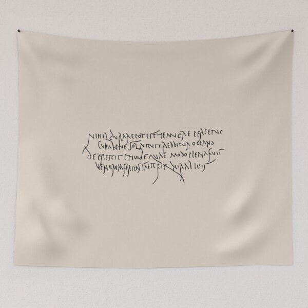 Item preview, Pompeii graffiti: Nothing can last forever. (on cream) designed and sold by DotorEaon.