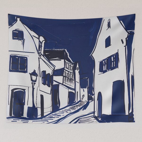 Item preview, Bremen, Germany - Blue Abstract Art designed and sold by shadow-bloom.