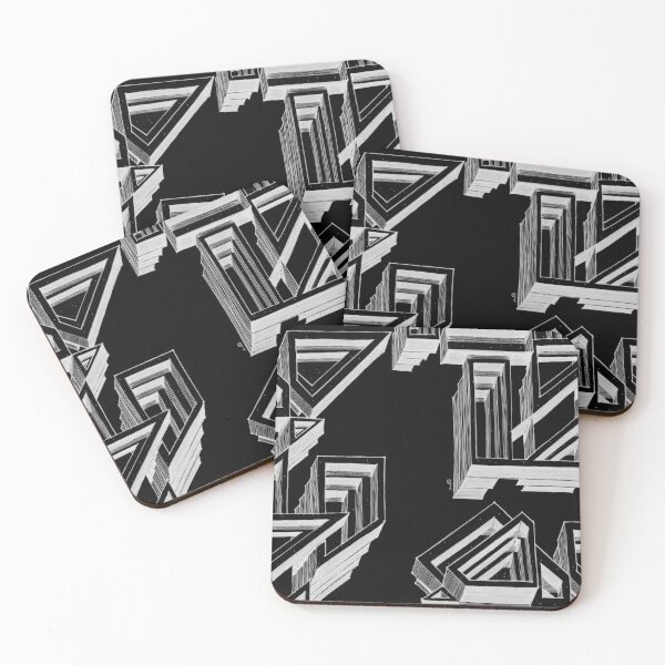 Item preview, Impossible Architecture — Optical Illusion Geometric Art designed and sold by SaharArtwork.