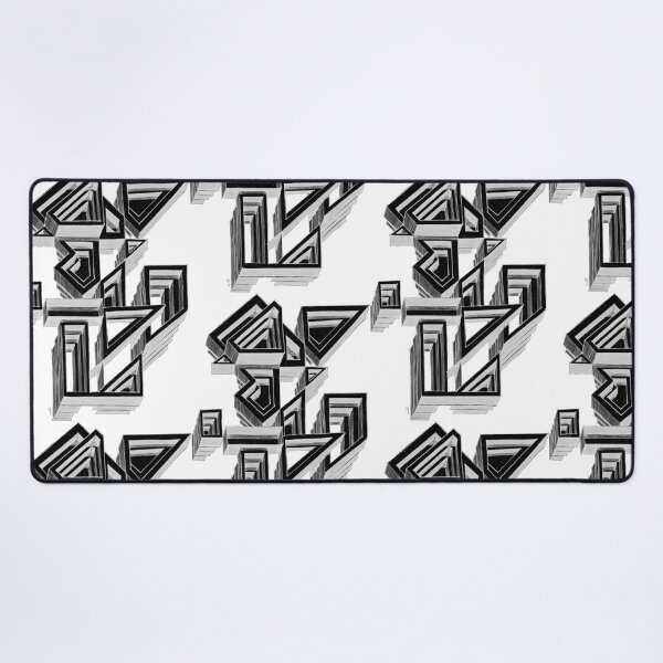 Item preview, Impossible Architecture — Optical Illusion Geometric Art designed and sold by SaharArtwork.