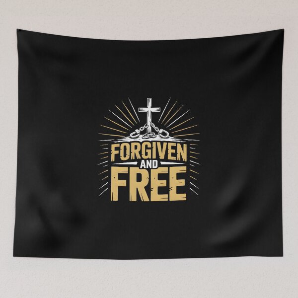 Item preview, Forgiven and Free - Faith Based Graphic Tee Design designed and sold by ForgedByFaith.