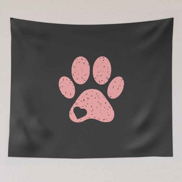 Item preview, Pink Paw Print Heart designed and sold by Corvoria.