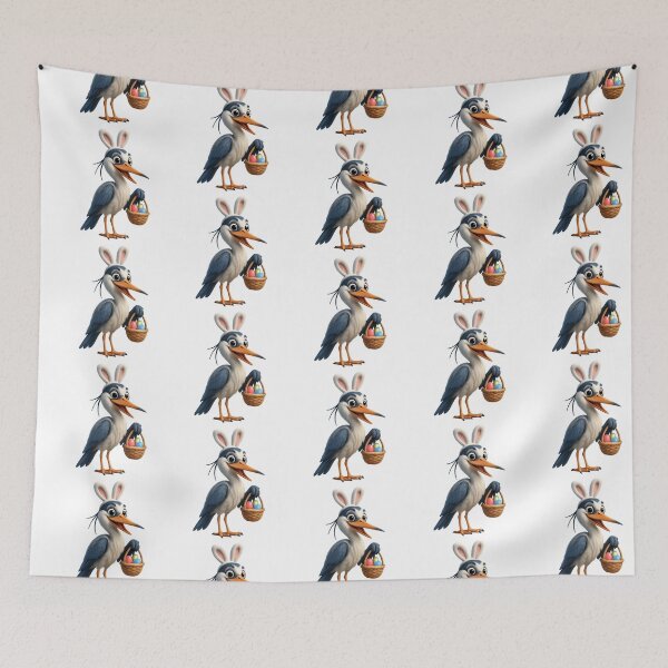 Item preview, Easter Great Blue Heron designed and sold by Sillytoe.