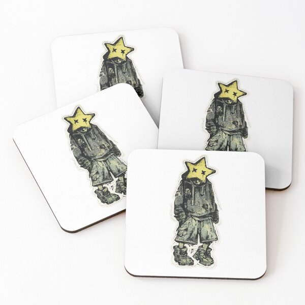 Item preview, Star Head Grunge Sticker | Weirdcore Y2K Streetwear Figure designed and sold by Beans' Art Studio.