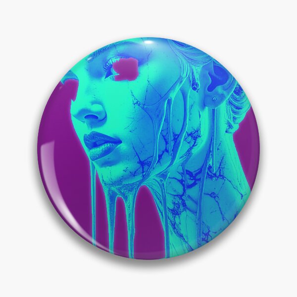 Item preview, Neon Hollow Eye Venus: Glitch Melting Bust designed and sold by A E S T H E T A T A G.
