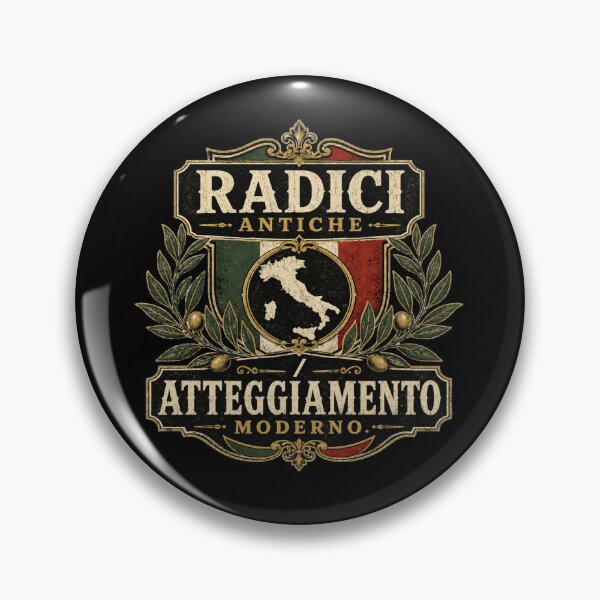 Item preview, Radici Antiche Atteggiamento Moderno Camiseta de herencia italiana designed and sold by POD DYNASTY.