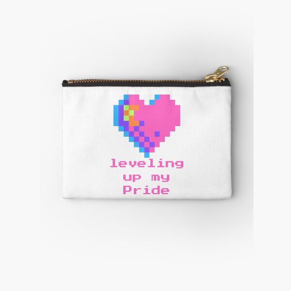 Item preview, Leveling Up My Pride Retro Pixel Gamer Sticker designed and sold by 22k Lab Studio.