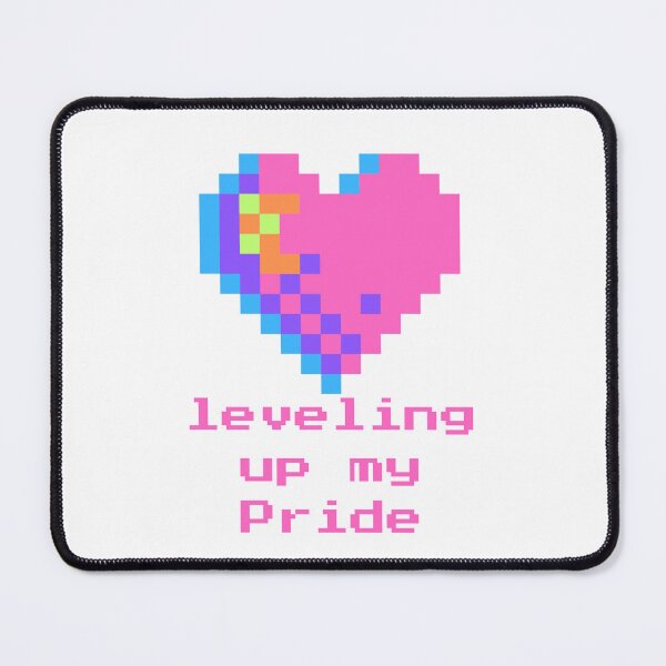Item preview, Leveling Up My Pride Retro Pixel Gamer Sticker designed and sold by 22k Lab Studio.