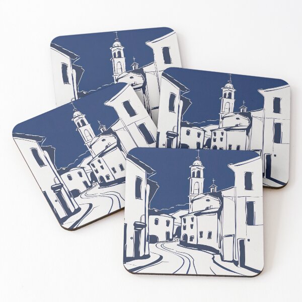 Item preview, Brescia, Italy - Blue Abstract Art designed and sold by shadow-bloom.