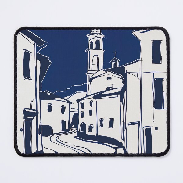 Item preview, Brescia, Italy - Blue Abstract Art designed and sold by shadow-bloom.