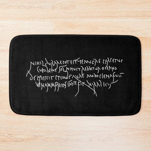 Item preview, Pompeii graffiti: Nothing can last forever. (on black) designed and sold by DotorEaon.