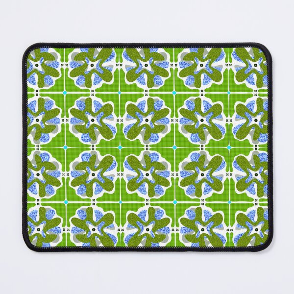 Item preview, Retro Green Patterned Organic Geometric Design designed and sold by Clara Fruggeri.