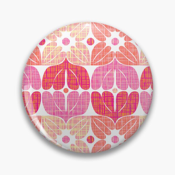 Item preview, Mid Century Modern Retro Floral Abstract Pink Patterned designed and sold by Clara Fruggeri.