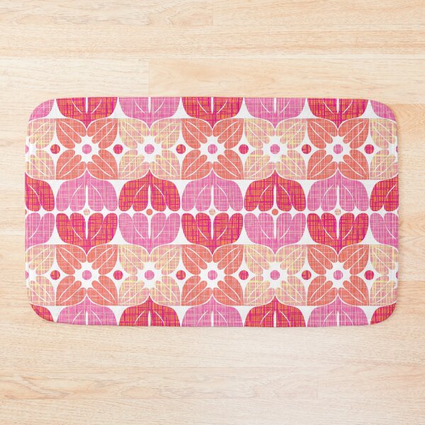 Item preview, Mid Century Modern Retro Floral Abstract Pink Patterned designed and sold by Clara Fruggeri.