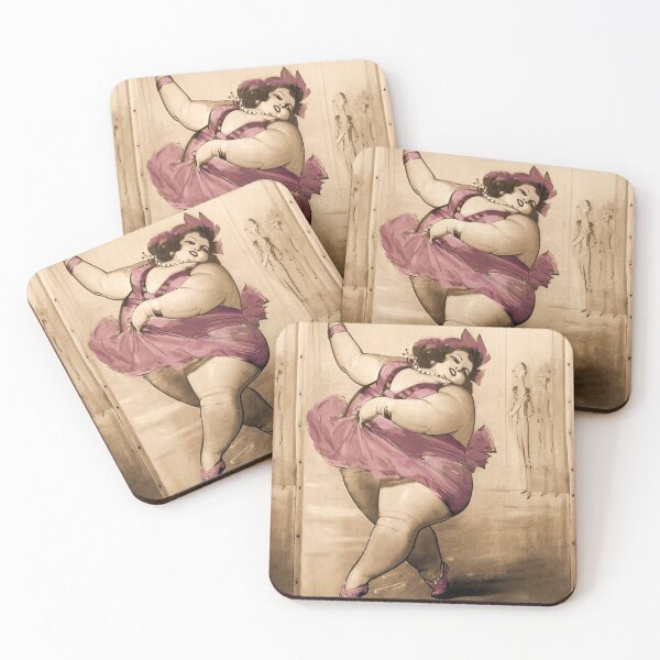 Item preview, Circus Fat Lady Vintage Dancing BBW Ballerina designed and sold by Glimmersmith.